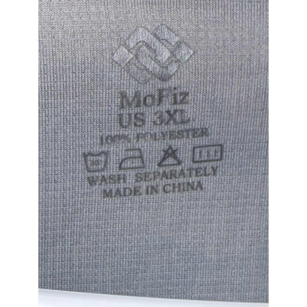 MoFiz Men's Polo Pale Blue & White Camo Pattern Size 3XL 100% Polyester - Picture 3 of 5